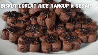 Resepi Biskut Coklat Rice Rangup & Sedap Biskut Raya Sukatan Cawan
