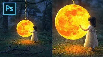 Hanging Moon - Photoshop Fantasy Manipulation Tutorial