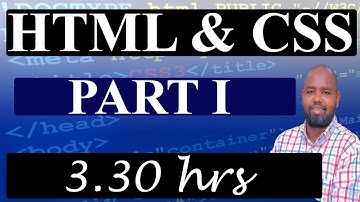 HTML and CSS COURSE (PART I)