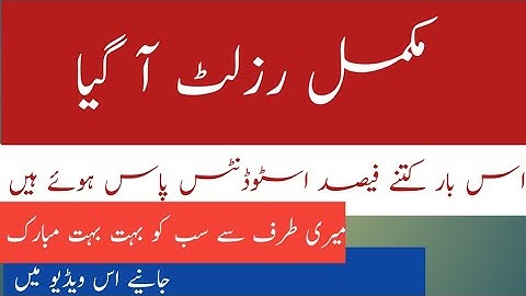 Complete Result has been Announced 🤩