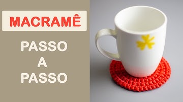 PORTA COPOS EM MACRAMÊ PASSO A PASSO COM FIO NÁUTICO | #macramêparainiciantes
