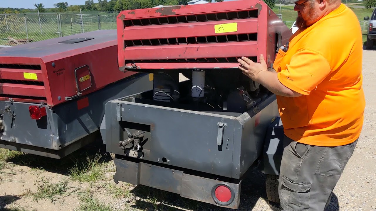 2012 Chicago Pneumatic Portable Air Compressor - Model CPS185 - Only 859 HRS