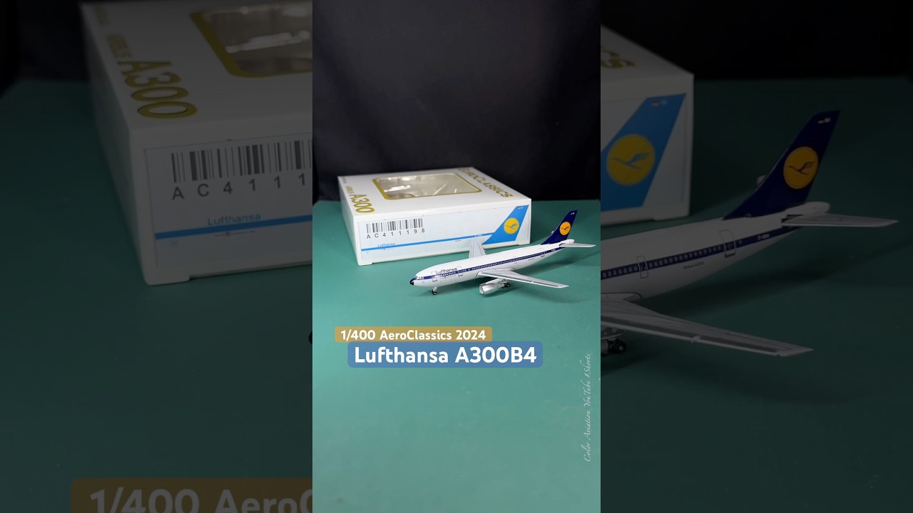 Lufthansa A300B4 D-AIBA Old Livery! 1/400 Scale New Aircraft Model