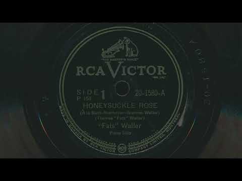 1934 FATS WALLER Honeysuckle Rose - Piano Solo - 78 RPM Record