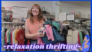 Thrift With Me for Relaxation ~Chill ASMR Vibes~ With Try on Thrift Haul