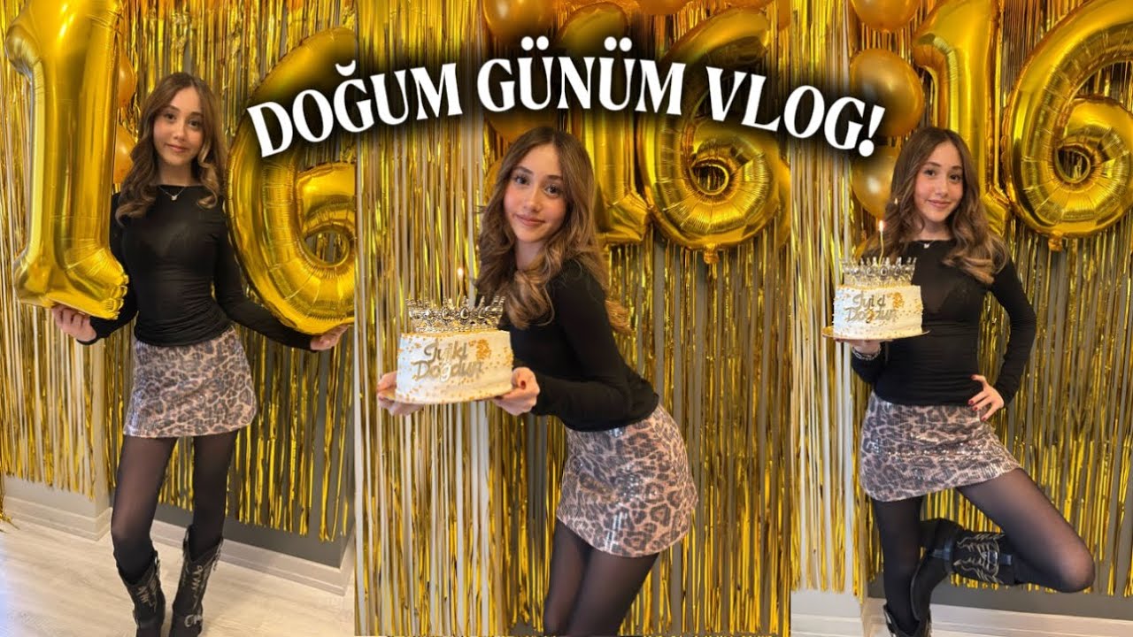 16. DOĞUM GÜNÜM VLOG🎂| Hazırlık, Alışveriş, Pasta, Hediyelerim🎁, Sürpriz… | Simaliskoo