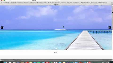 Cafe Pro Theme Slider in Header