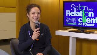 Linda Delacroix, Directrice France chez Nixxis prend la parole lors du SRCO !