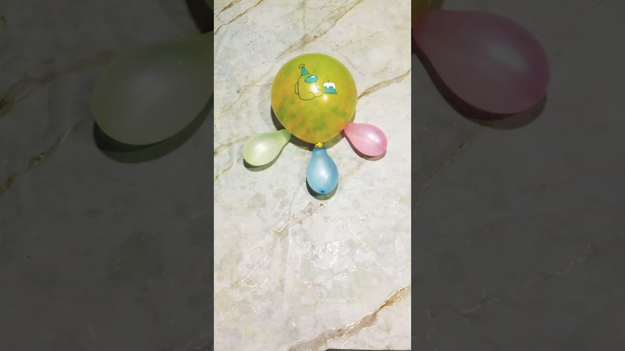 "Colorful Balloon Pop Experiment 🎈 | Satisfying Among Us Balloon Explosion Compilation"