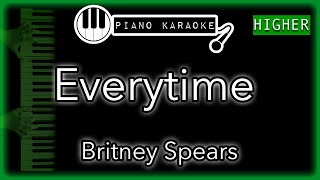 Download Lagu Everytime (HIGHER +3) - Britney Spears - Piano Karaoke Instrumental MP3
