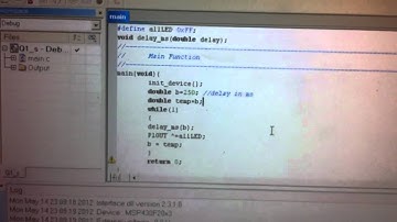 TI MSP430 and HDSP-5503 test
