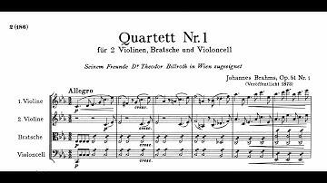 Brahms - String Quartet No. 1 in C Minor, Op. 51 No. 1