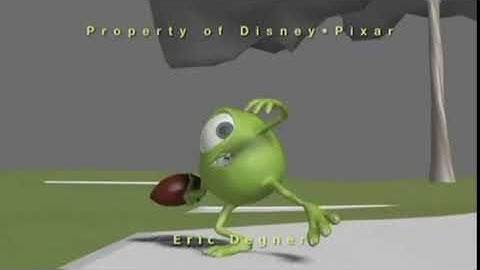 |Monsters University| Mike Wazowski Test Animation with Sound Part 2