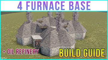 The Perfect 4 Furnace Base Design -  Rust Build Guide