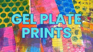 How I make Gel Plate Prints on Library Cards and Vintage Book Pages