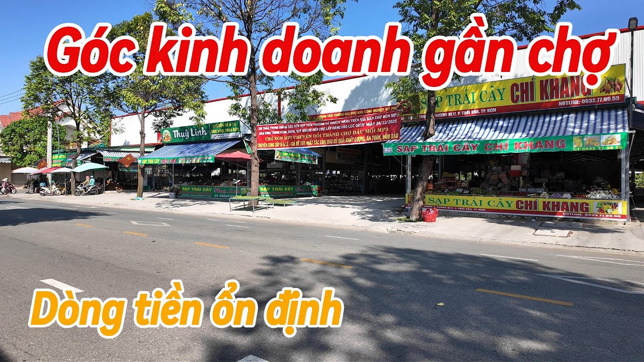 Góc Kinh Doanh 30m Mặt Tiền – Gần Chợ Mỹ Phước 3 – Thu 22 Triệu/Tháng – lô góc dòng tiền Bình Dương