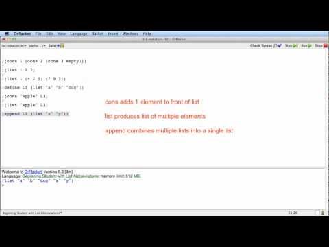 list Notation