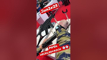 Mp5k Heckler&koch at Iwa Outdoor 2023 🔥💨💨💨 #mp5 #mp5k #hecklerandkoch #viral