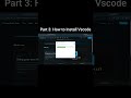 How to Install VS Code for Java | Part 3 #Java #VSCode #Shorts