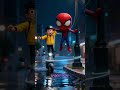 Storm Run Spiderman vs The Rain #SpidermanAction, #HeroRescue, #SuperheroMoments #spidermanaction