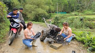 The mechanical girl helped the farmer find the problem but refused to replace it