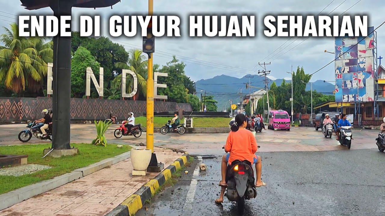 SITUASI KOTA ENDE SETELAH DI SERANG HUJAN SEHARIAN‼️suasana syahdu bikin rindu kampung halaman 