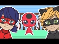 🌟 LADYBUG CINCO PEQUEÑOS BEBÉS 🌟 con Cat Noir, Ladybug | Canciones Infantiles | Dibujos Animados