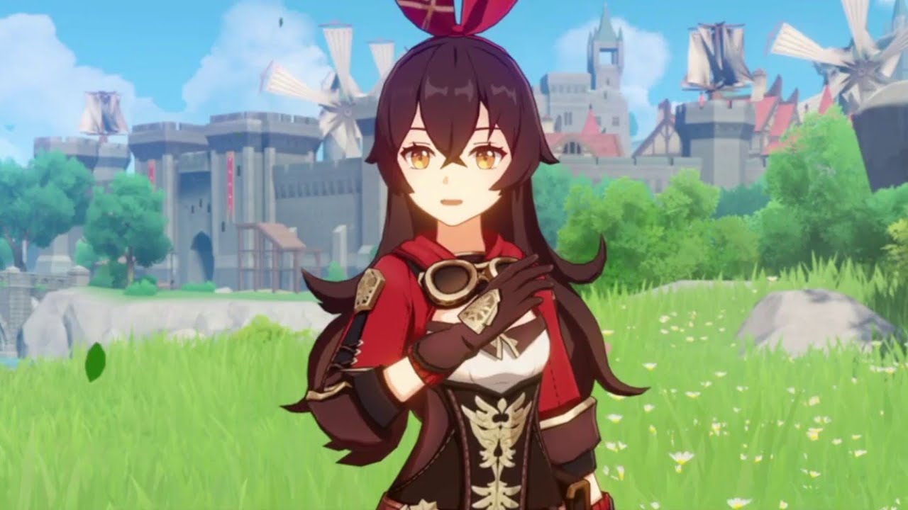 AMBER FIRST CUTSCENE GENSHIN IMPACT YouTube