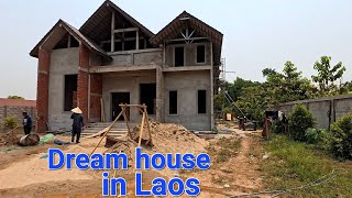 Building a beautiful house in Vientiane Laos