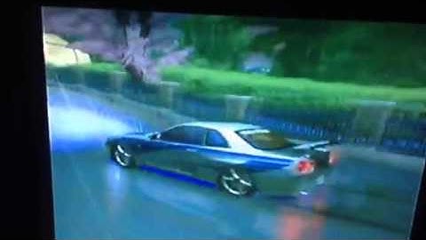 funny accident on nfsu2 during a race