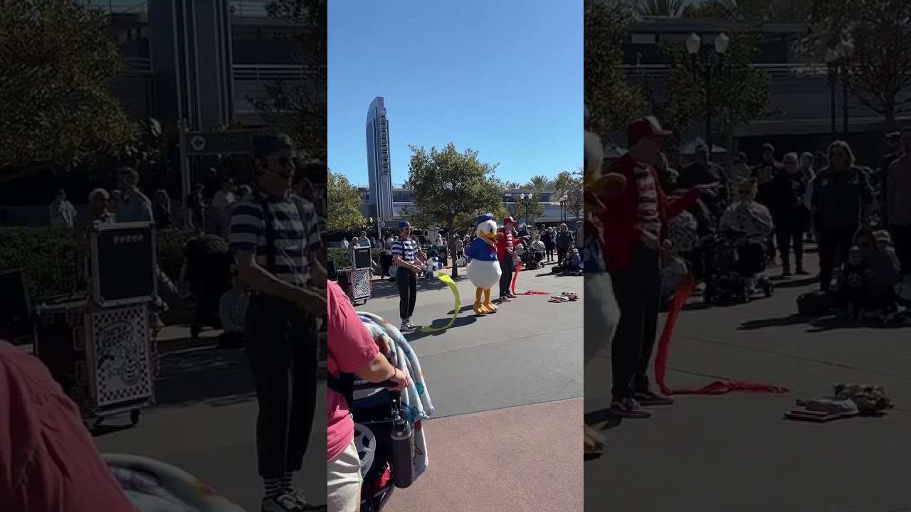 Street Performance with Donald Duck and The Juggling Elves or “Ed” - Hollywood Studios 