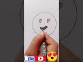 #how to draw a emoji 😍@mahak.1212 #art #drawing #easydrawing #doodle #art #painting #cute #emoji sh