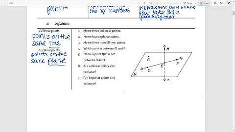 Part 2 1A:Points, lines, planes
