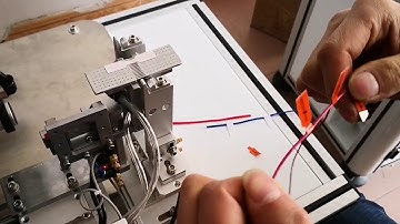 Automatic wire cable flag labeling machine