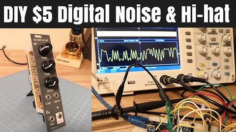 [ $5 ] DIY eurorack modular synth Noise & Hi-hat with easy VCA circuit and arduino