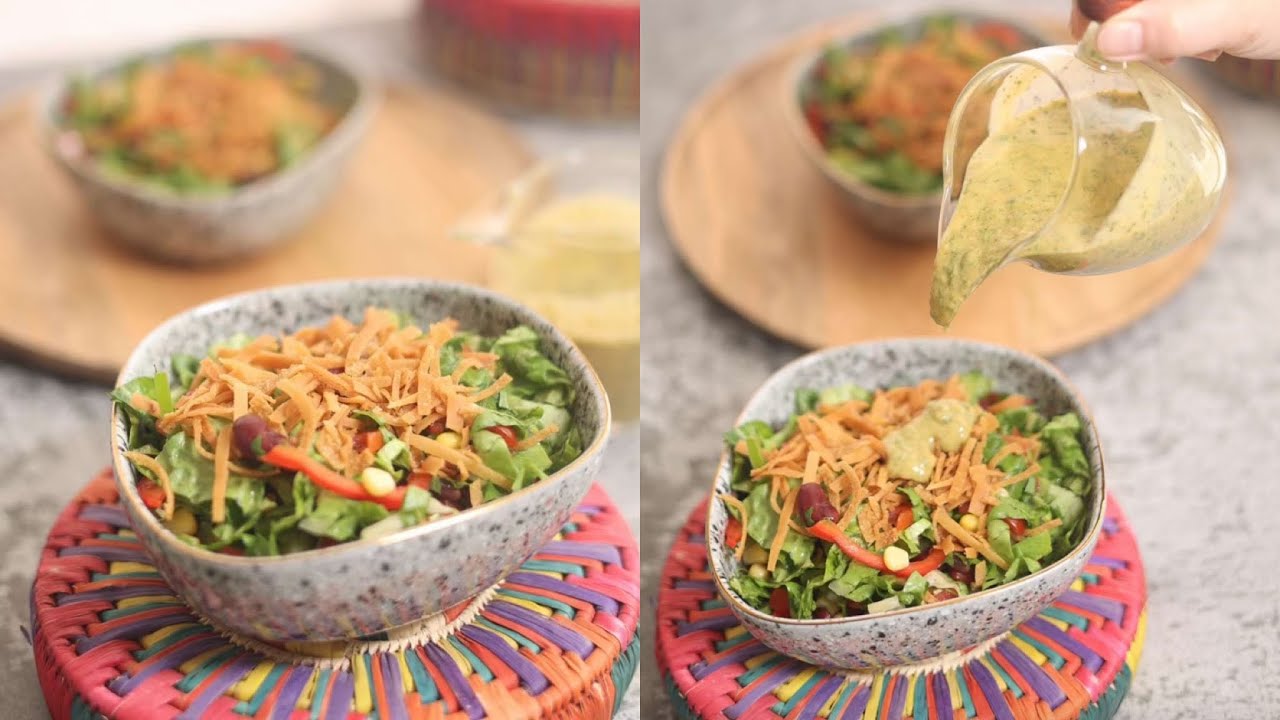 || سلطة سمبريرو المكسيكية 🥙🥗 || جربوها خيال ومشبعة ، وألذ من المطعم اللي مشهوره فيه 😋 الشيف حصه