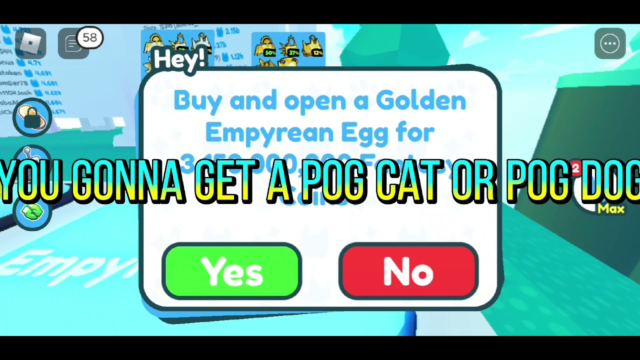 Pet simulator x recipe how to get a pog pets roblox YouTube
