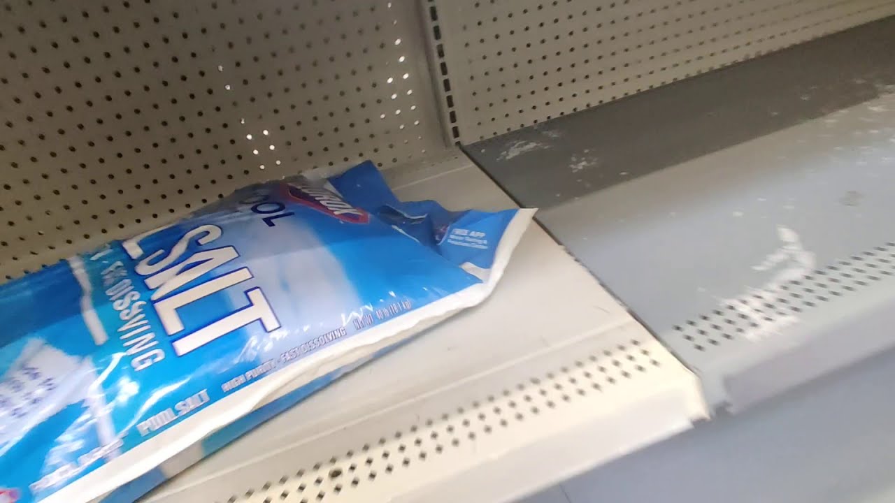 Помогает ли соль для бассейна CLOROX растопить лед? ДА, часть 1