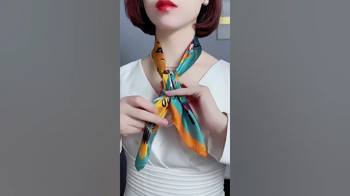 Easy Stylish Silk Scarf Tie Methods | How to wear a scarf? P2250323 #scarfwearing #shorts