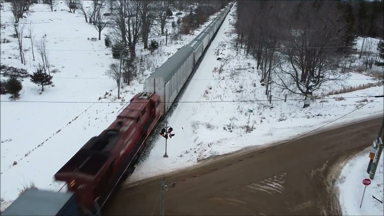 The CP Belleville Subdivision just east of Tichborne, Ontario.