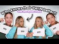 Who Knows their Twin Better?! RYBKA vs CALEON TWINS | Twin vs Twin Challenge