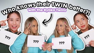 Who Knows their Twin Better?! RYBKA vs CALEON TWINS | Twin vs Twin Challenge