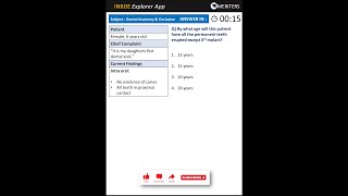 INBDE Case MCQ: Dental Anatomy & Occlusion