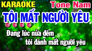 Tôi Mất Người Yêu Karaoke - Tone Nam - Nhạc Sống - Huỳnh Lê