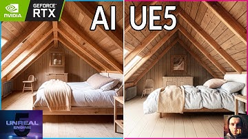 |From AI Image to Unreal Engine 5 Scene| #8 | Cozy Attic | x6 Timelapse |