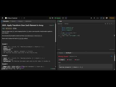 LeetCode 2635 | Apply Transform Over Each Element in Array | JavaScript | Easy Explained