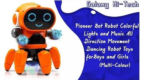 Pioneer Bot Robot Colorful Lights | All Direction Movement Dancing Robot Toys for Boys and Girls