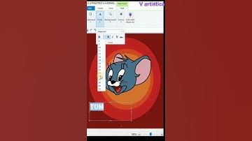 Tom and Jerry Drawing in Ms Paint 🎨 l Cartoon l Easy To Draw Best Drawing l #Shorts | #Vartistica