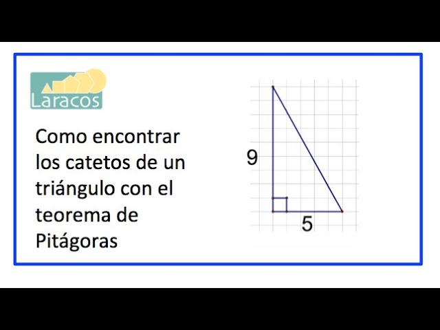 Como encontrar los lados de un triangulo rectangulo usando el Teorema de  Pitagoras - YouTube