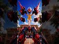 A cinematic mecha transformation scene in a school.#shorts #mecha #transformation #cinematic